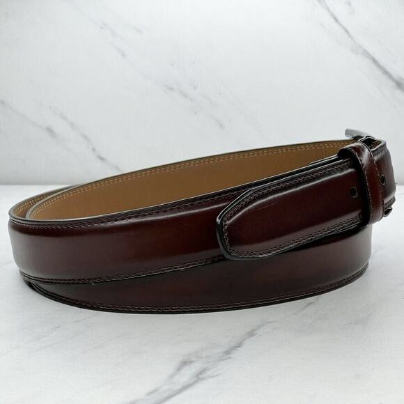 Dockers Mens Brown Leather Top Belt Size 40 โจ - Picture 5 of 12